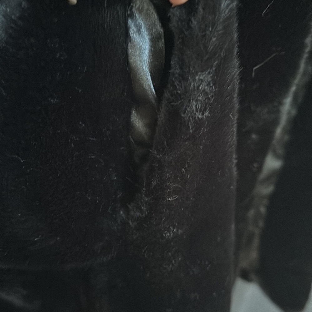 ⭐️SALE⭐️ Rachel Zoe Black Faux Fur Coat NWOT - Picture 12 of 17
